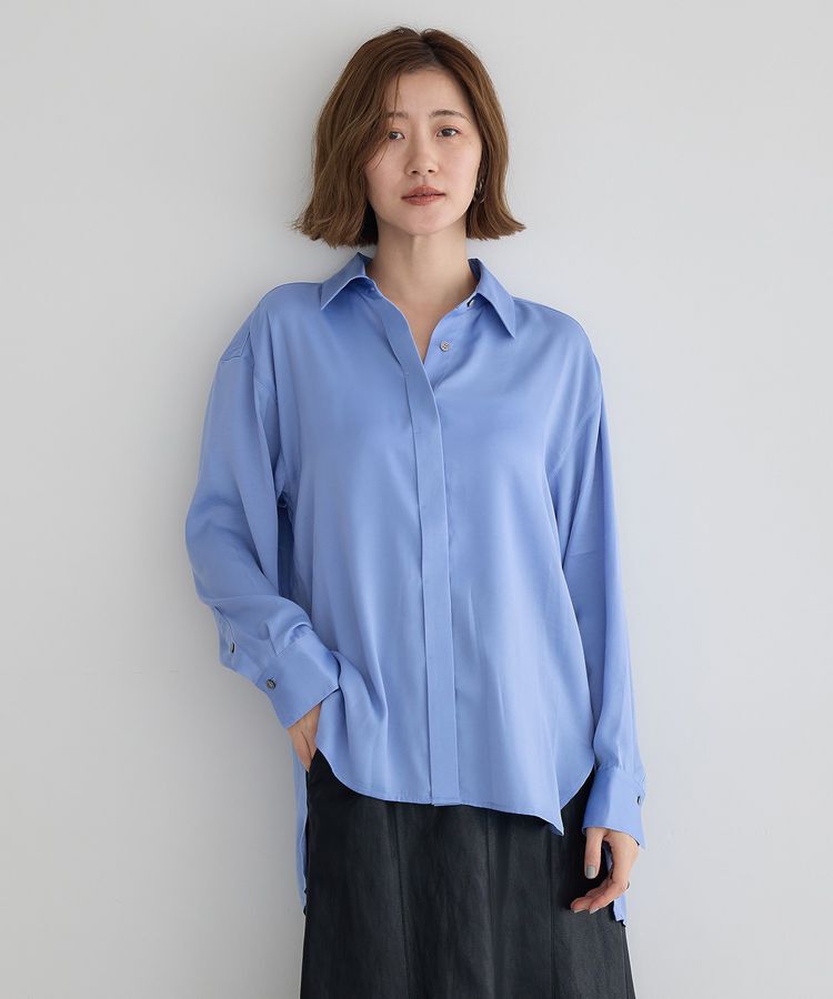 YECCA VECCA「ヴィンテージサテンシャツ」|シャツ・ブラウス|