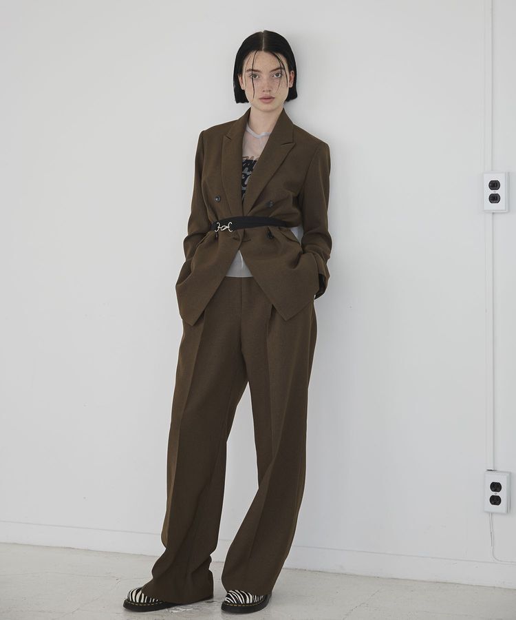 GARAGE OF GOOD CLOTHING「ベルト付きダブルテーラージャケット」|テーラードジャケット|