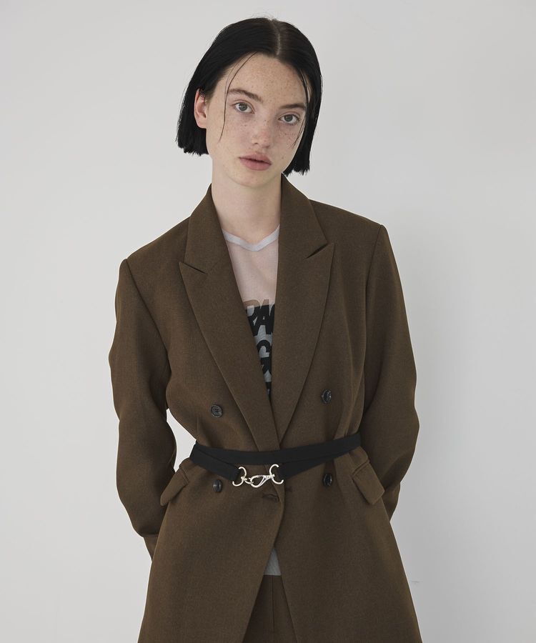 GARAGE OF GOOD CLOTHING「ベルト付きダブルテーラージャケット」|テーラードジャケット|