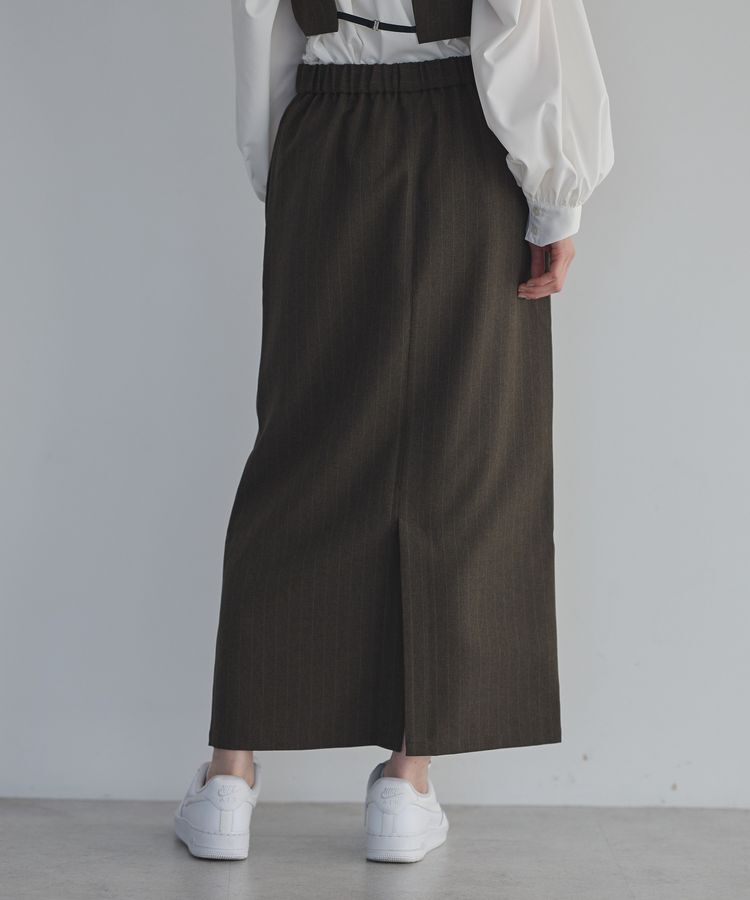 GARAGE OF GOOD CLOTHING「【日本製】ストライプロングスカート」|タイト|