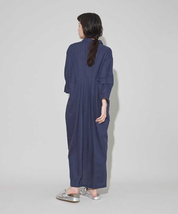 GARAGE OF GOOD CLOTHING「リネンタックロングワンピ-ス」|ワンピース|