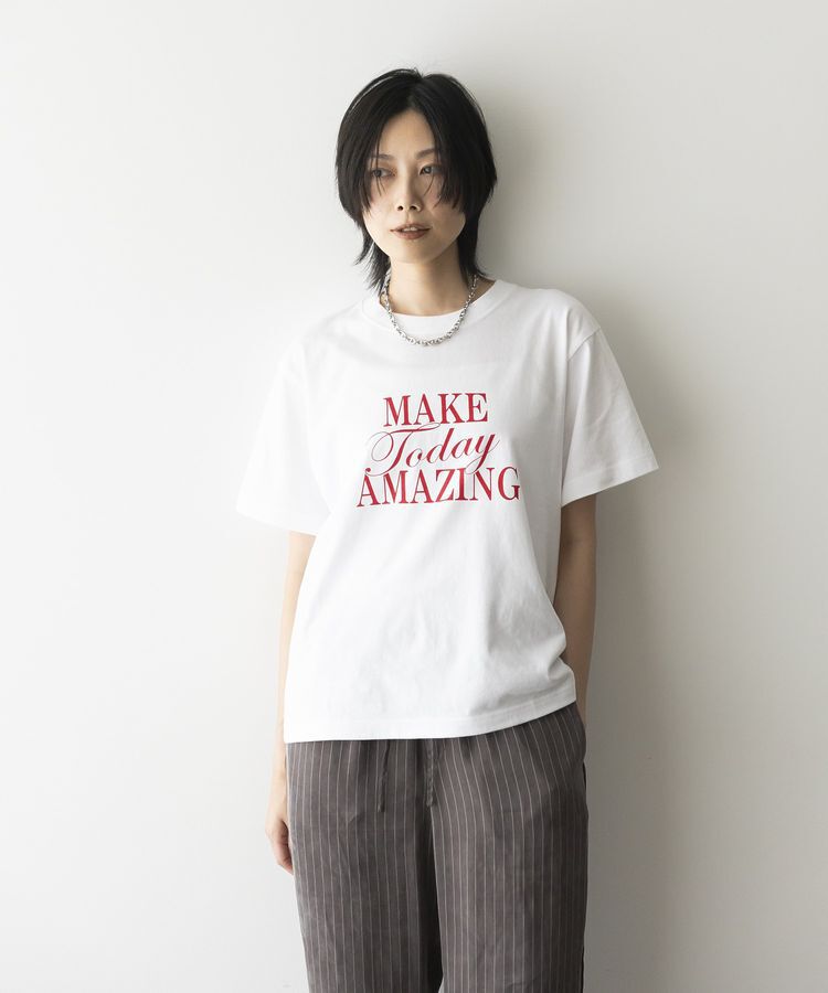 GARAGE OF GOOD CLOTHING「MESSAGE LOGO Tシャツ」|Tシャツ・カットソー|White