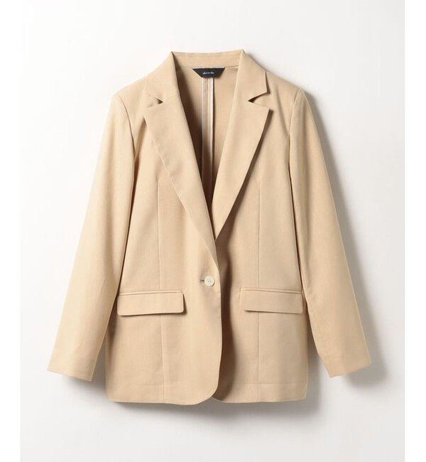 allureville「【セットアップ対応商品】リネンツイルシャツジャケット」|その他|ベージュ