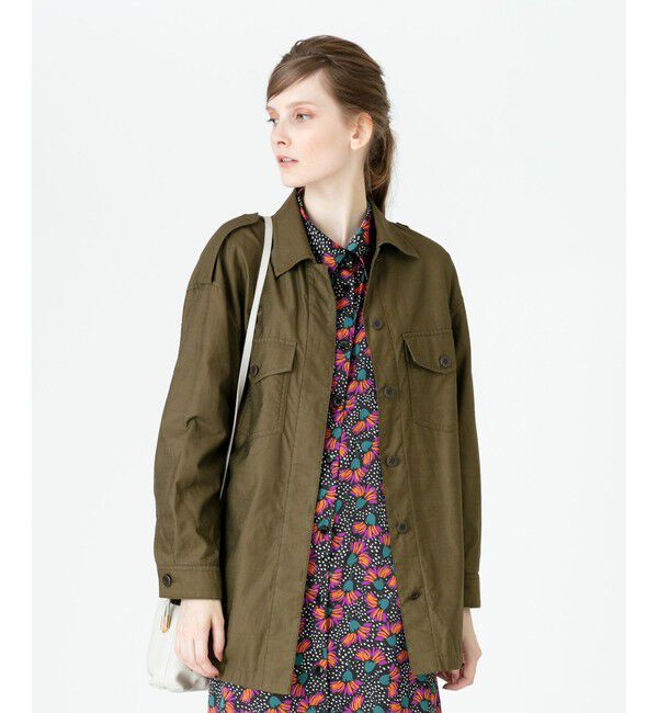 allureville「CバックサテンCPOジャケット」|その他|カーキ