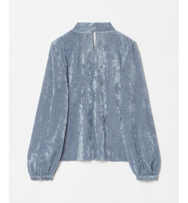 LOULOU WILLOUGHBY「【LOULOU WILLOUGHBY】シアーベロアリボンプルオーバー」|Tシャツ・カットソー|