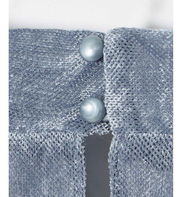 LOULOU WILLOUGHBY「【LOULOU WILLOUGHBY】シアーベロアリボンプルオーバー」|Tシャツ・カットソー|