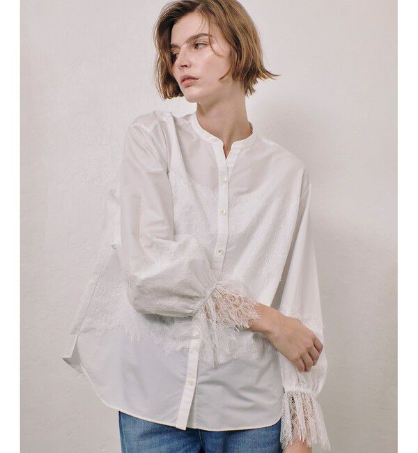 allureville「レーシードッキングシャツ」|シャツ・ブラウス|