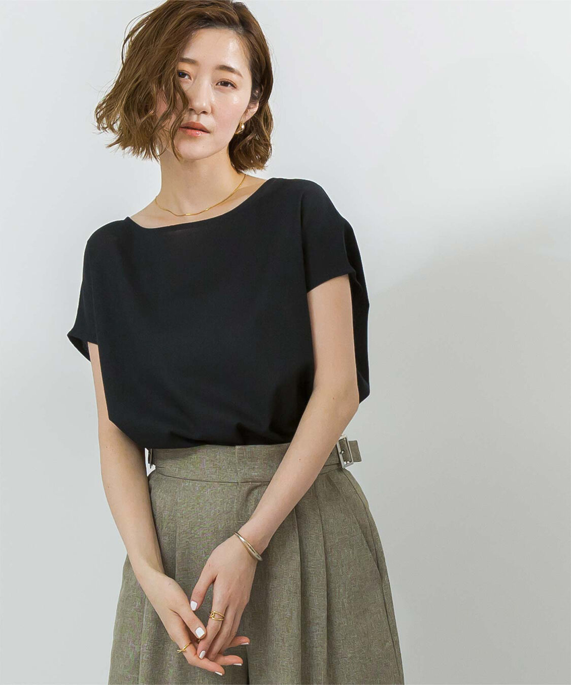 ur's「リネンブレンドコクーンシルエットトップス」|シャツ・ブラウス|