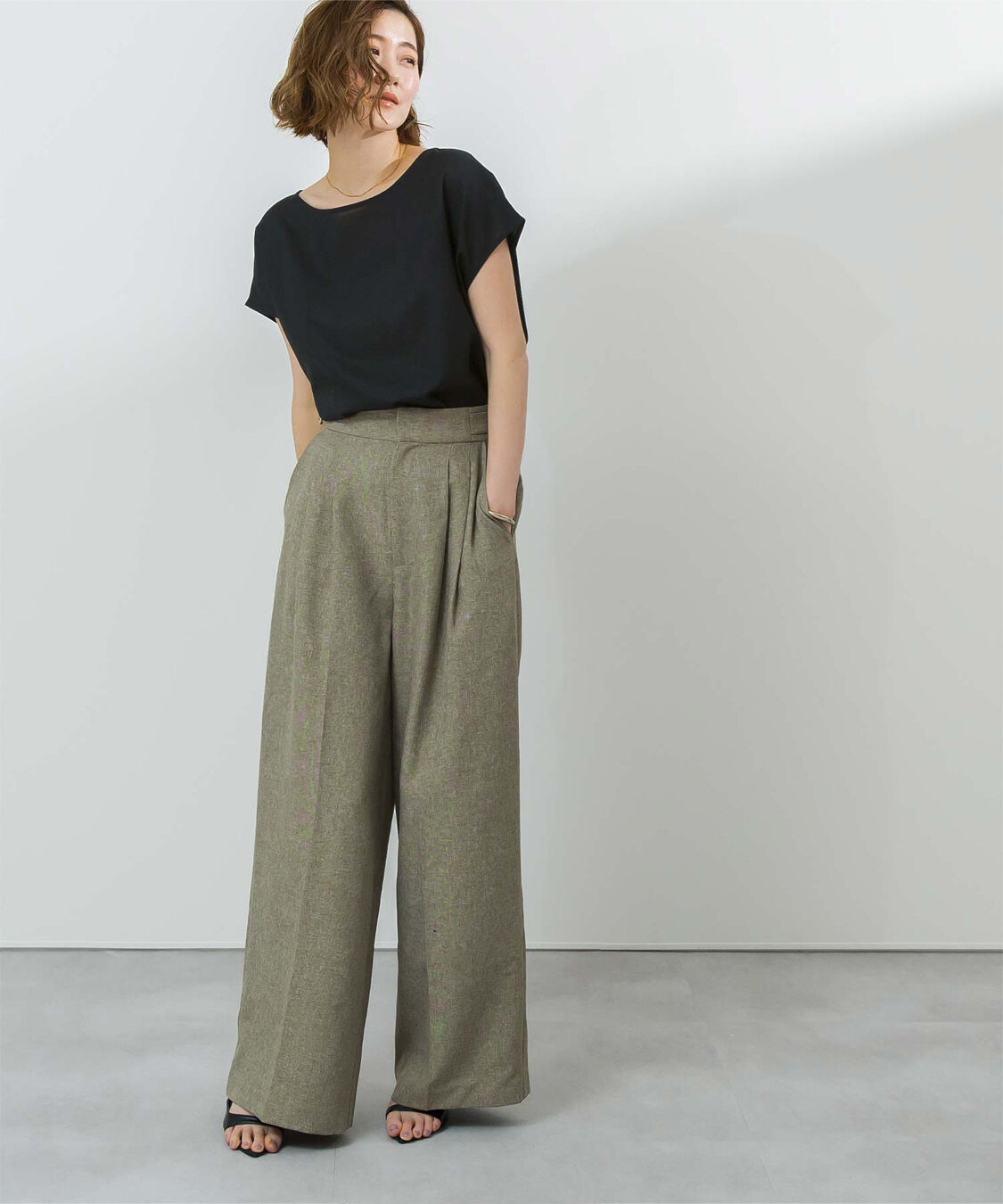 ur's「リネンブレンドコクーンシルエットトップス」|シャツ・ブラウス|