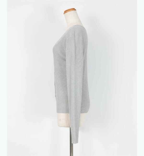 ur's「ラメVネックカーディガン」|ニット・セーター|