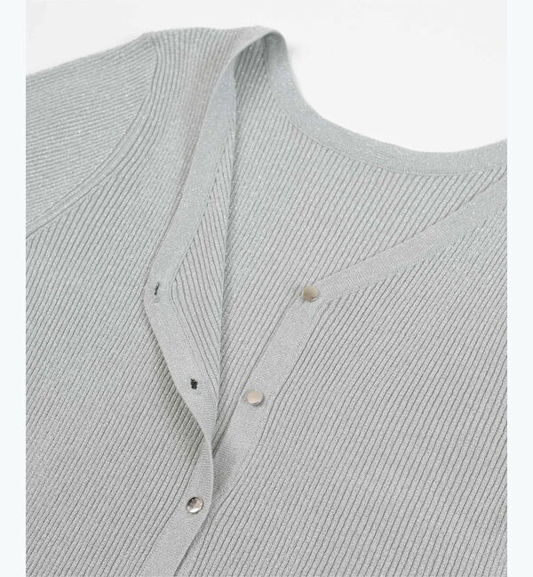 ur's「ラメVネックカーディガン」|ニット・セーター|