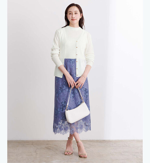 ur's「ラメVネックカーディガン」|ニット・セーター|