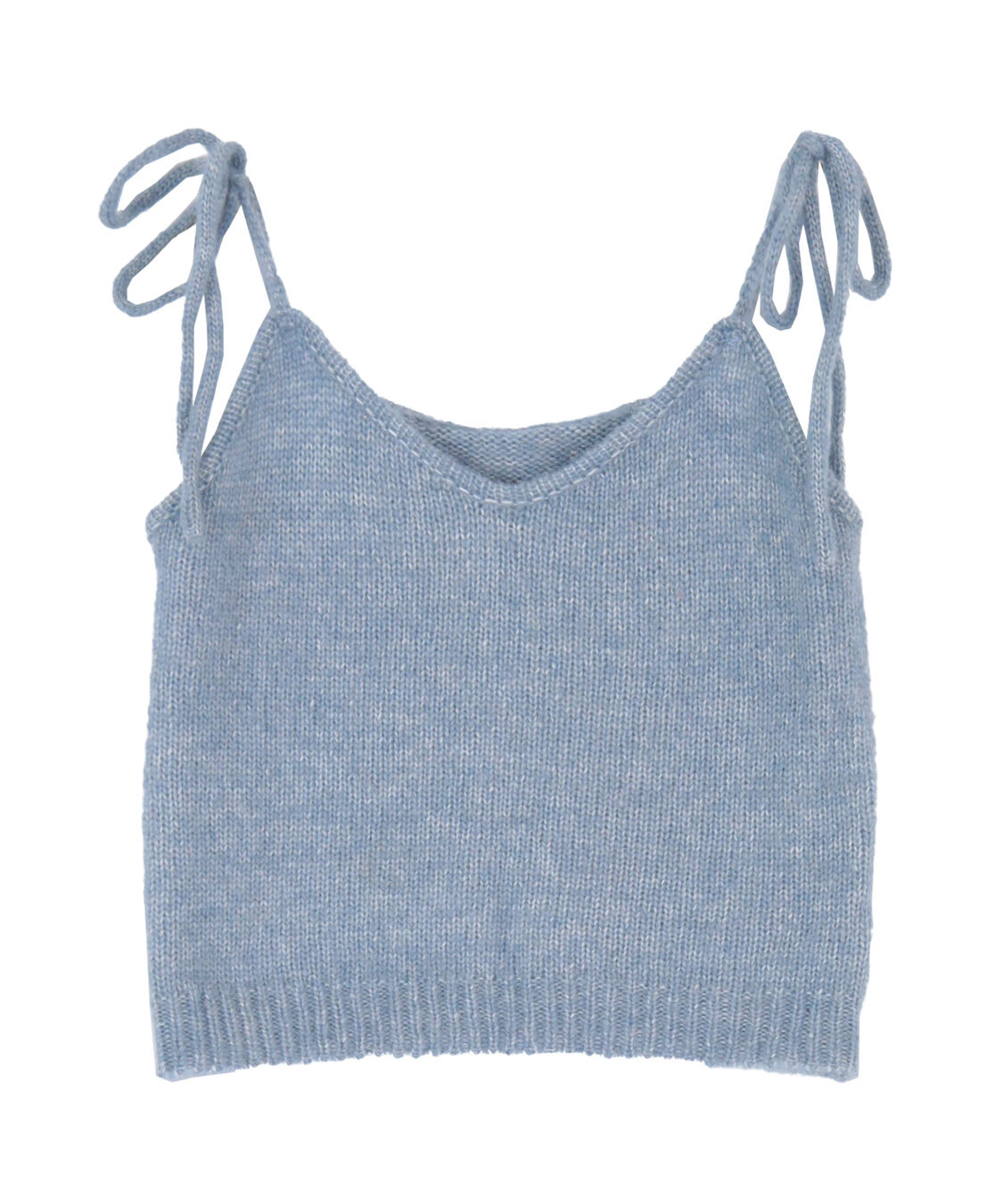 titivate「リボンデザインニットキャミソール」|ニット・セーター|ブルー