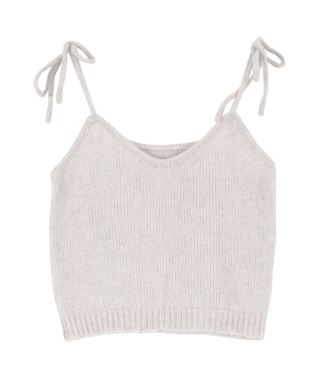 titivate「リボンデザインニットキャミソール」|ニット・セーター|ライトグレー