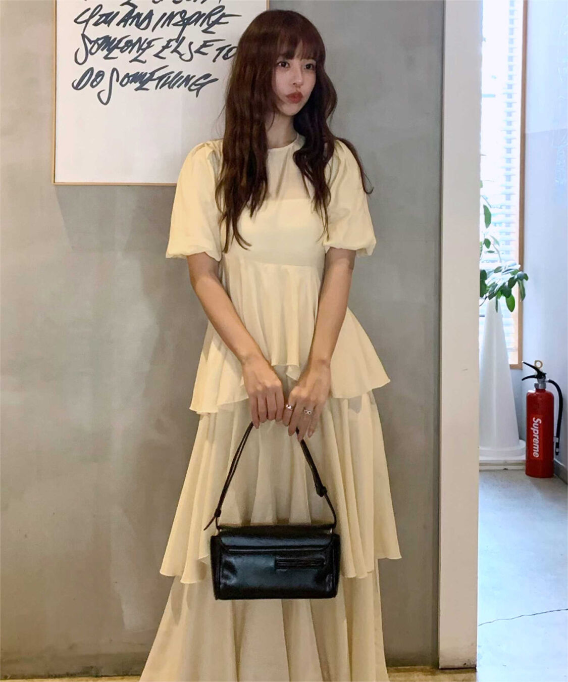 titivate「【いつきさんS/Sコラボアイテム】ﾗﾝﾀﾞﾑﾍﾑﾃｨｱｰﾄﾞﾜﾝﾋﾟｰｽ」|ワンピース|ライトベージュ