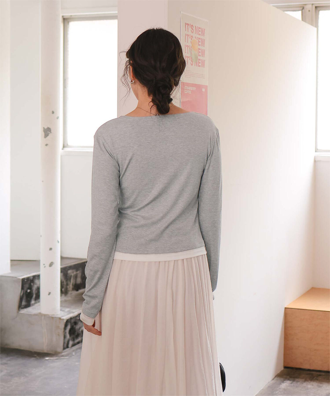 titivate「レイヤード風リブカットソートップス」|Tシャツ・カットソー|