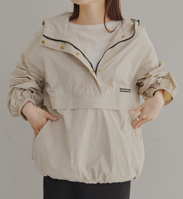  「【F&B】撥水リサイクルナイロンアノラックパーカー」|テーラードジャケット|
