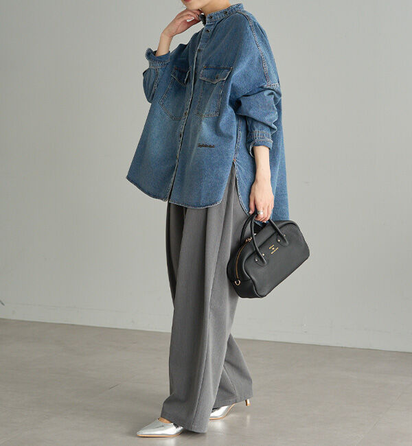  「【リバイバル/WEB限定】ツータックスラックスパンツ」|スラックス|