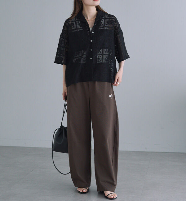  「【接触冷感+抗菌】カーブシルエットカットソーパンツ」|その他|