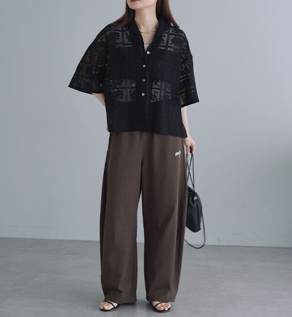  「【接触冷感+抗菌】カーブシルエットカットソーパンツ」|その他|