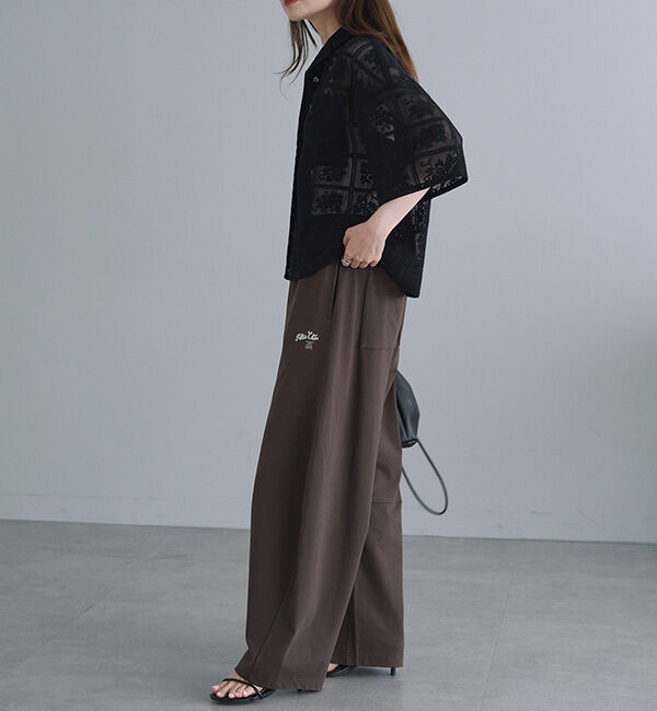  「【接触冷感+抗菌】カーブシルエットカットソーパンツ」|その他|