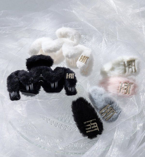  「【Latini】ロゴ付きフェイクファークリップ」|その他|