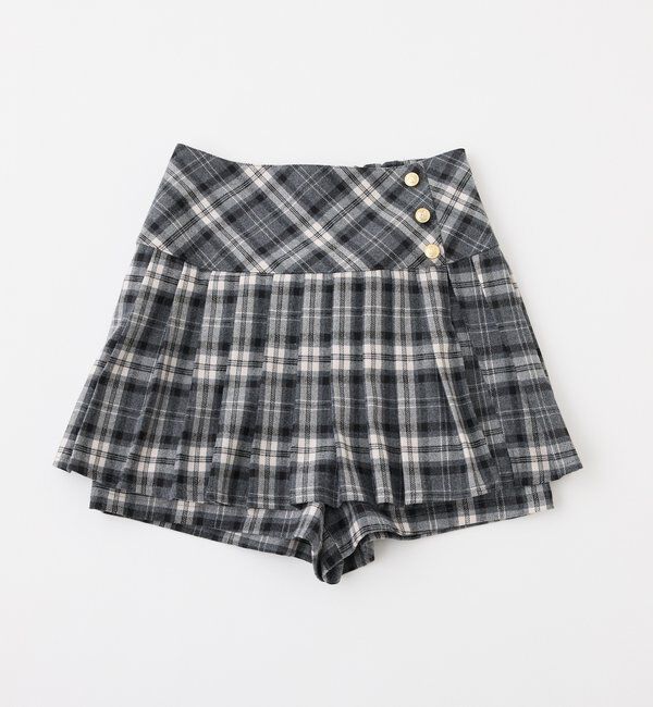  「金ボタンプリーツスカート」|スカート|