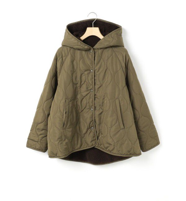 MidiUmi「MidiUmi キルティングリバーシブルフード付きコート」|その他|カーキ