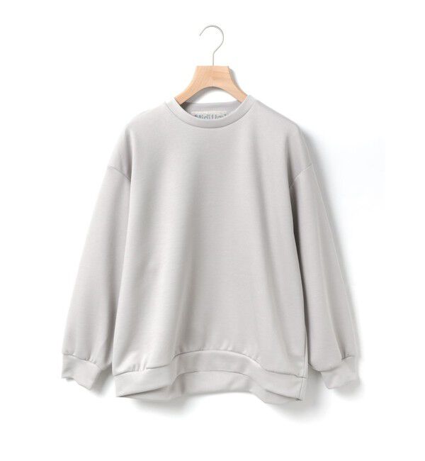 MidiUmi「MidiUmi スムースダブルニットスウェットプルオーバー」|Tシャツ・カットソー|ライトグレー