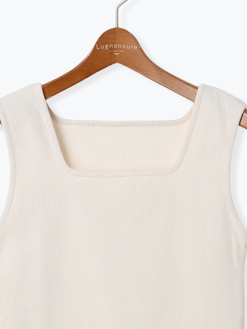 Lugnoncure「テレコスクエアネックタンクトップ」|タンクトップ|