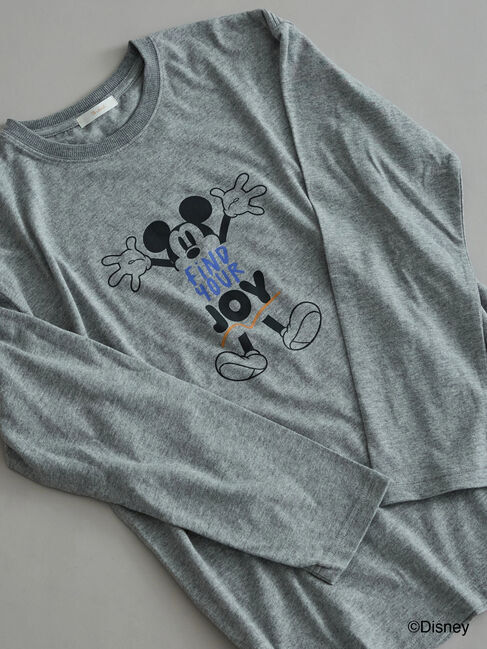 Te chichi「【Disney】ミッキー/配色ロゴロンT」|Tシャツ・カットソー|