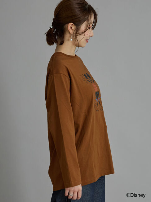 Te chichi「【Disney】ミッキー/配色ロゴロンT」|Tシャツ・カットソー|