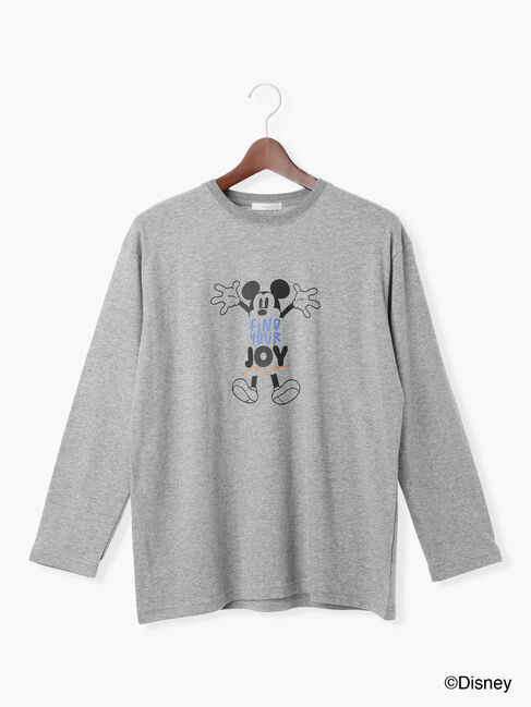 Te chichi「【Disney】ミッキー/配色ロゴロンT」|Tシャツ・カットソー|