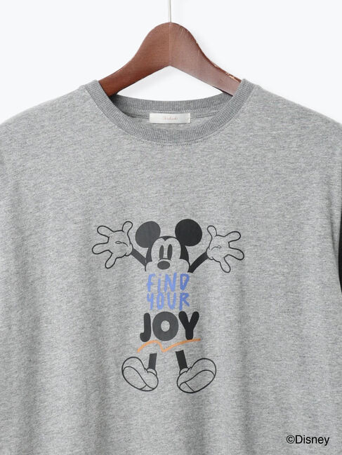 Te chichi「【Disney】ミッキー/配色ロゴロンT」|Tシャツ・カットソー|