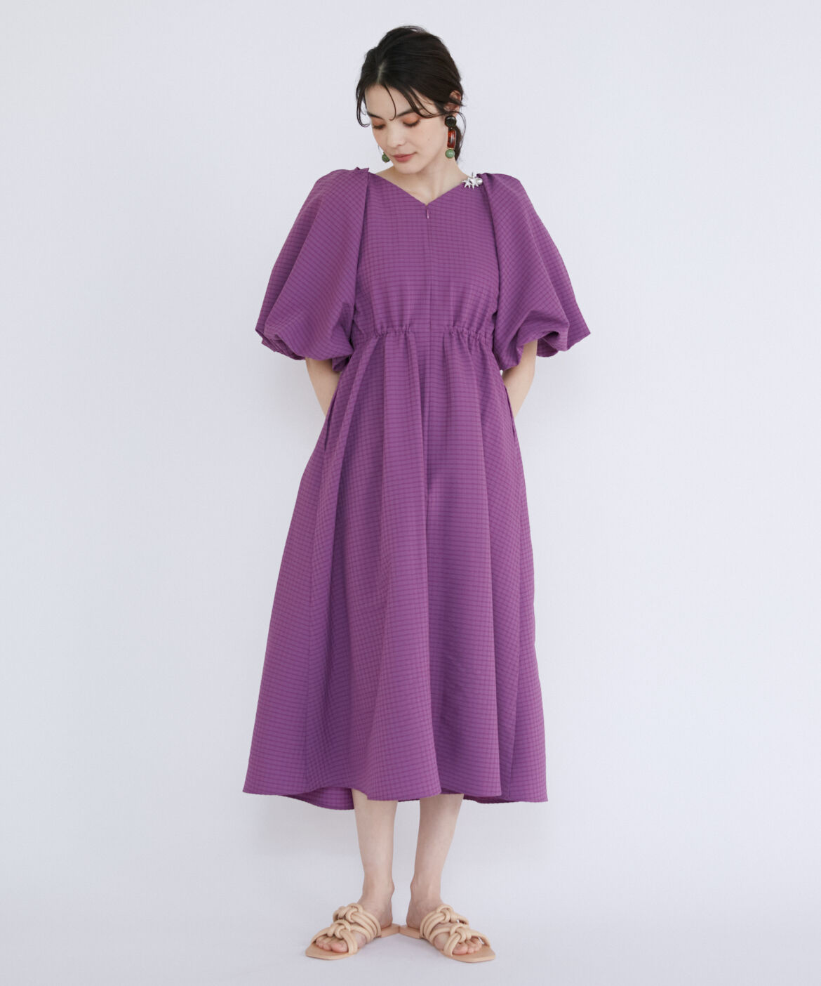 Maglie le cassetto「バルーンスリーブワンピース」|ワンピース|