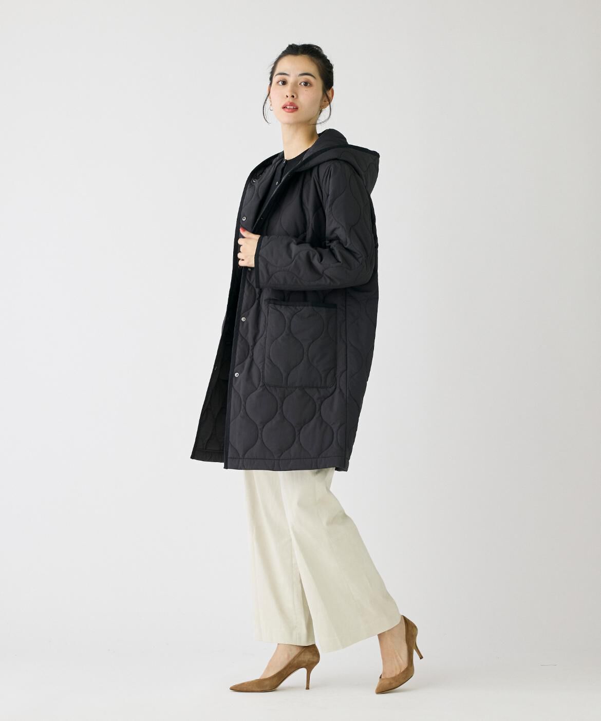 I.T.'S international「フード付きキルティングコート《LIMONTA EAST》」|その他|