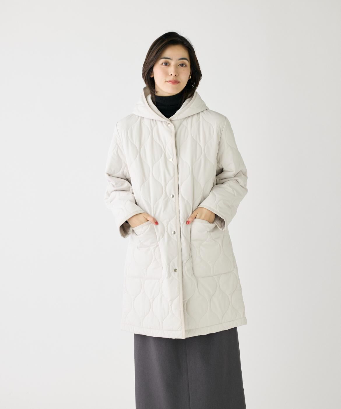 I.T.'S international「フード付きキルティングコート《LIMONTA EAST》」|その他|