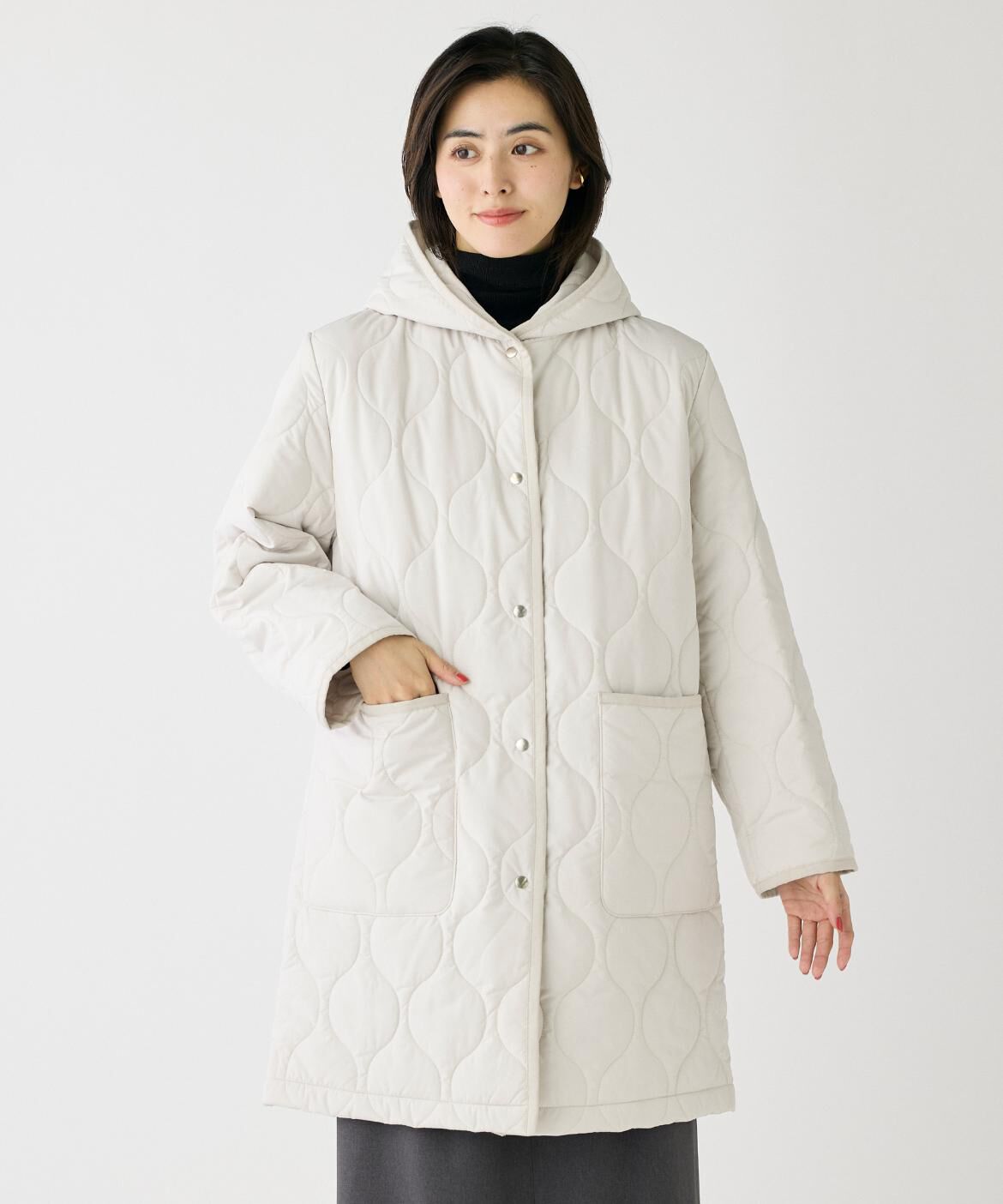 I.T.'S international「フード付きキルティングコート《LIMONTA EAST》」|その他|