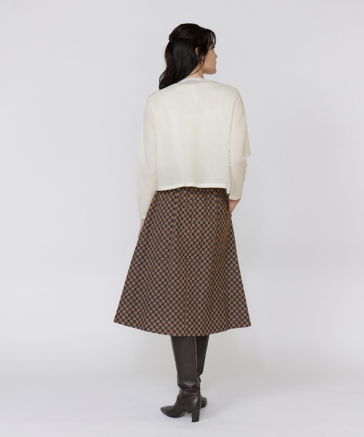 Maglie le cassetto「《プラスサイズ》フラワー刺繍デニムスカート《M Maglie le cassetto》」|スカート|