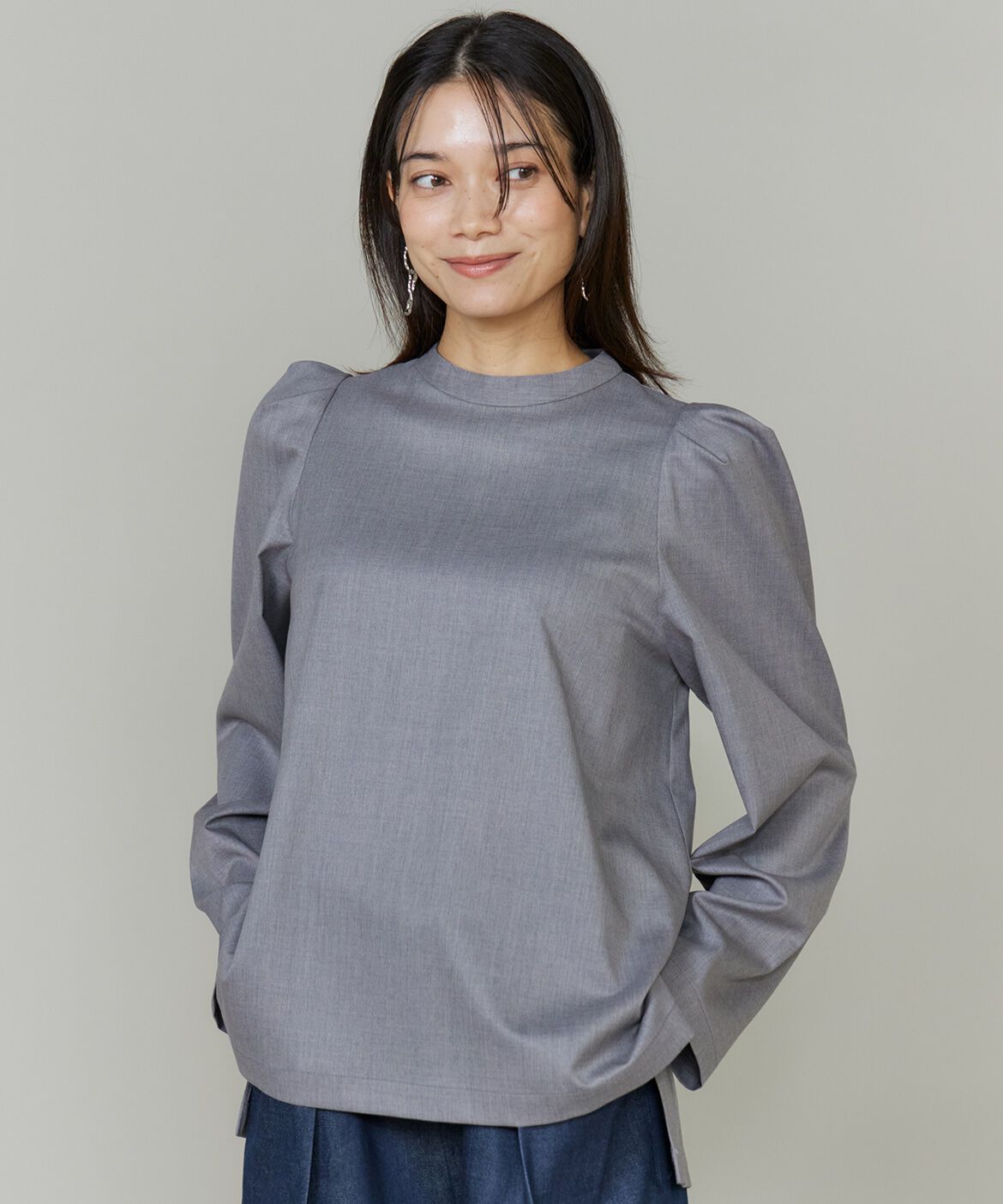 INED「《三尋木奈保コラボ・Oggi12月号掲載》盛り袖ブラウス」|シャツ・ブラウス|