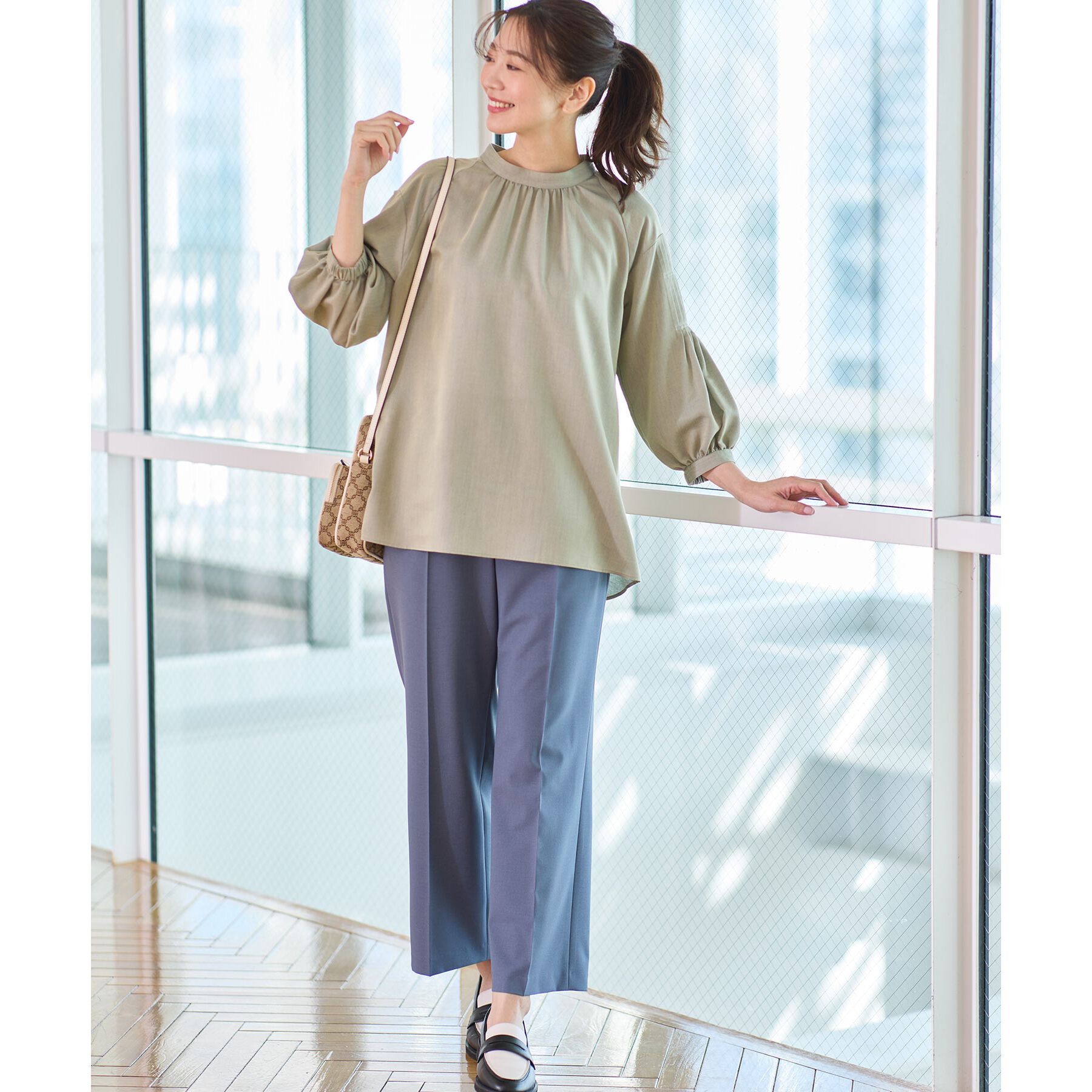 Reflect「【マシンウォッシュ可／セットアップ可能】ストレートシルエットパンツ」|その他|