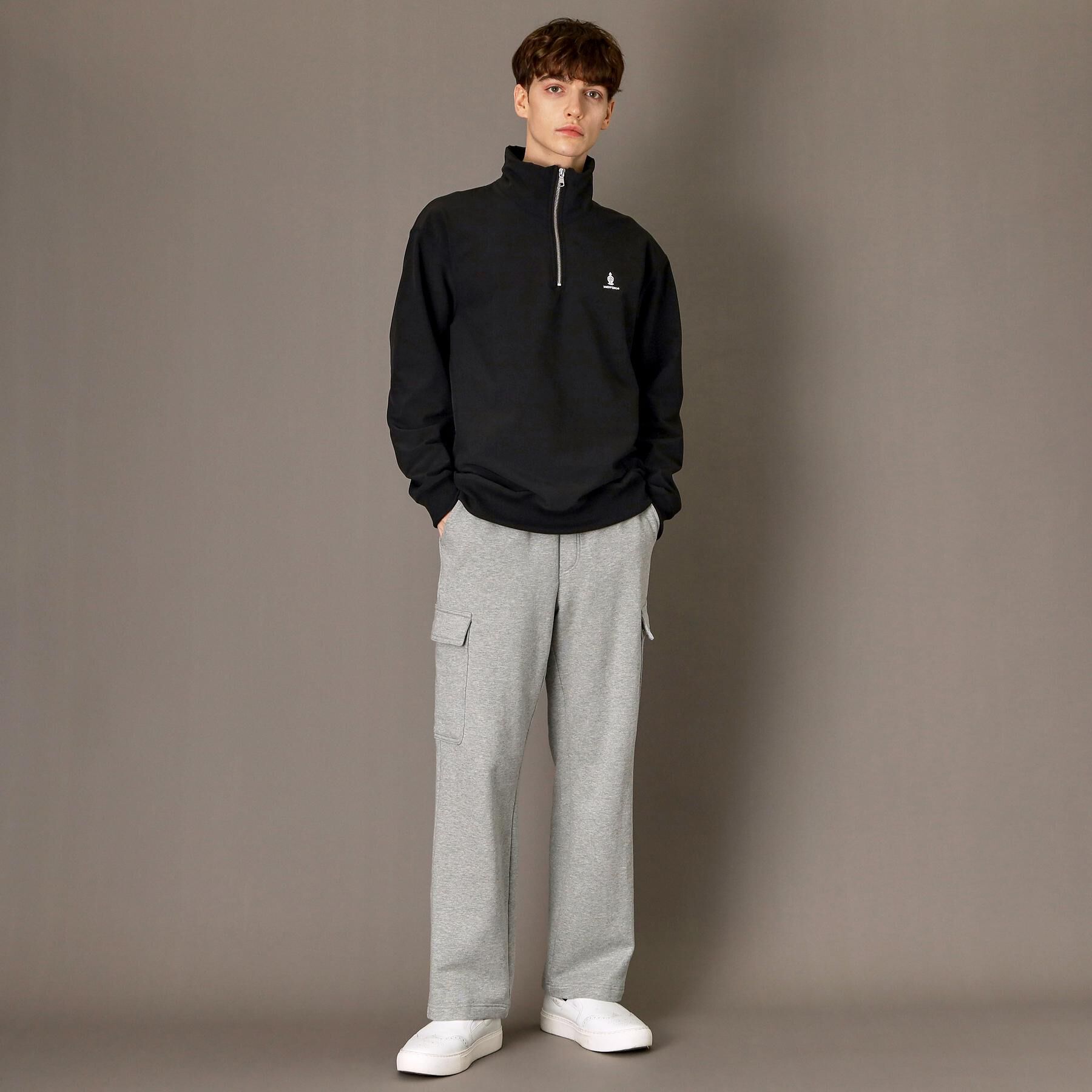 DRESSTERIOR「ダブルクロス裏起毛 ハーフジッププルオーバー」|Tシャツ・カットソー|