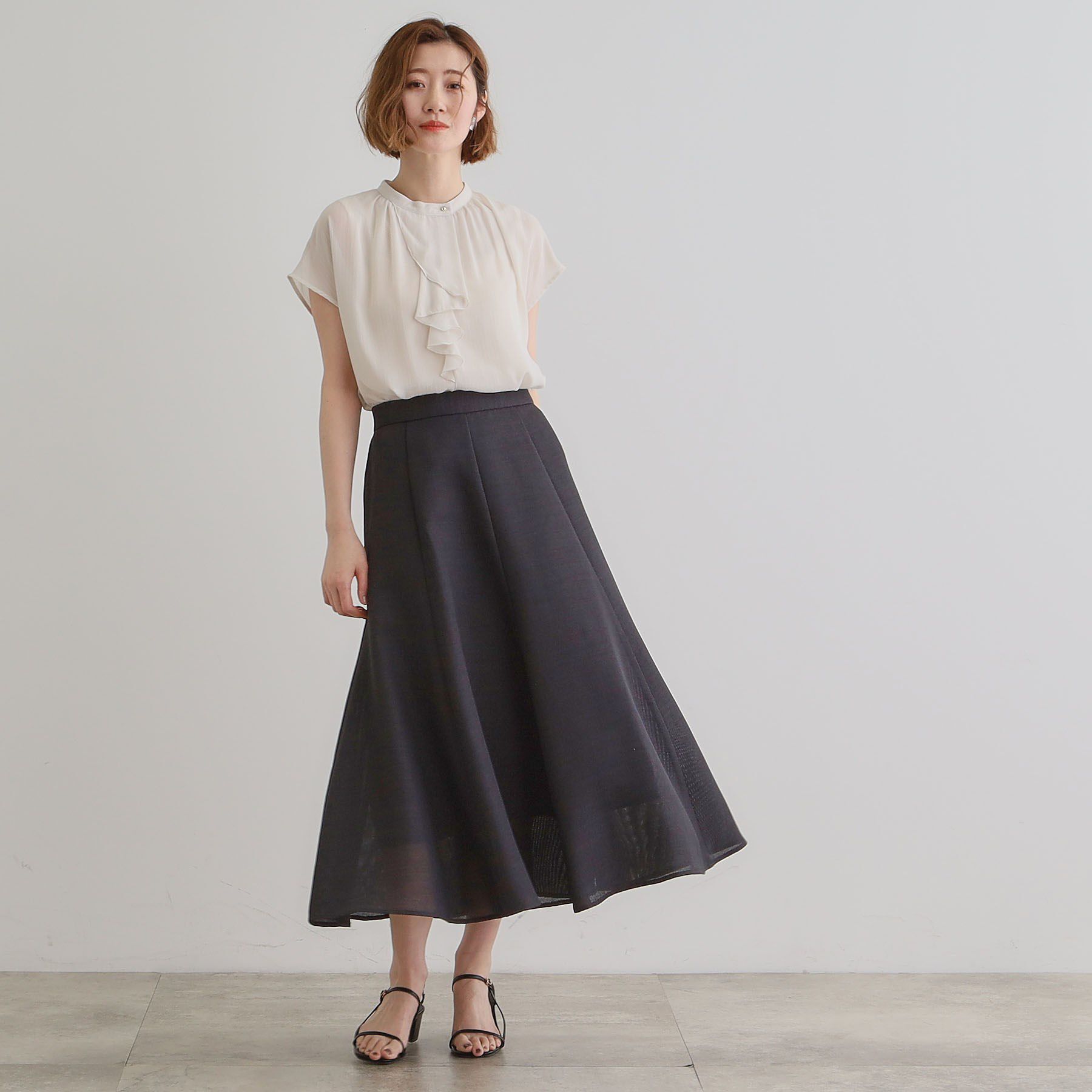 grove「フロントラッフルフリルブラウス」|シャツ・ブラウス|