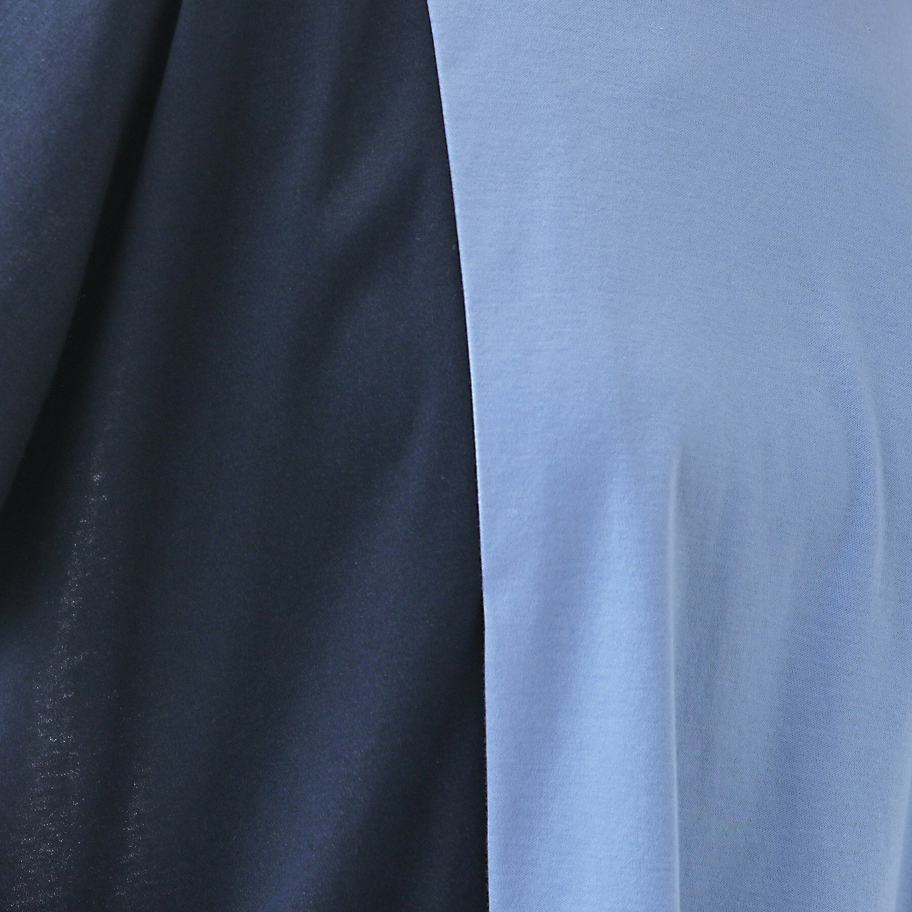 INDIVI「【洗える／汗ジミ防止】バイカラー＆アシメヘム Tシャツ」|Tシャツ・カットソー|