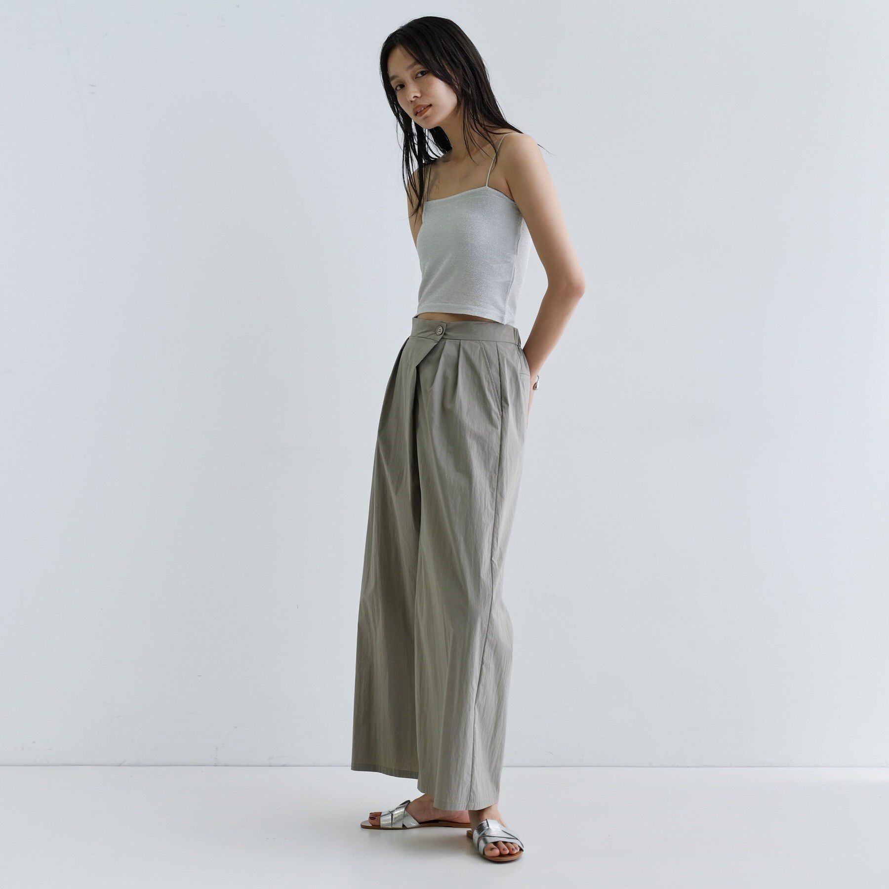 GALLEST「【一部店舗限定】カップ付きラメキャミソール」|キャミソール|