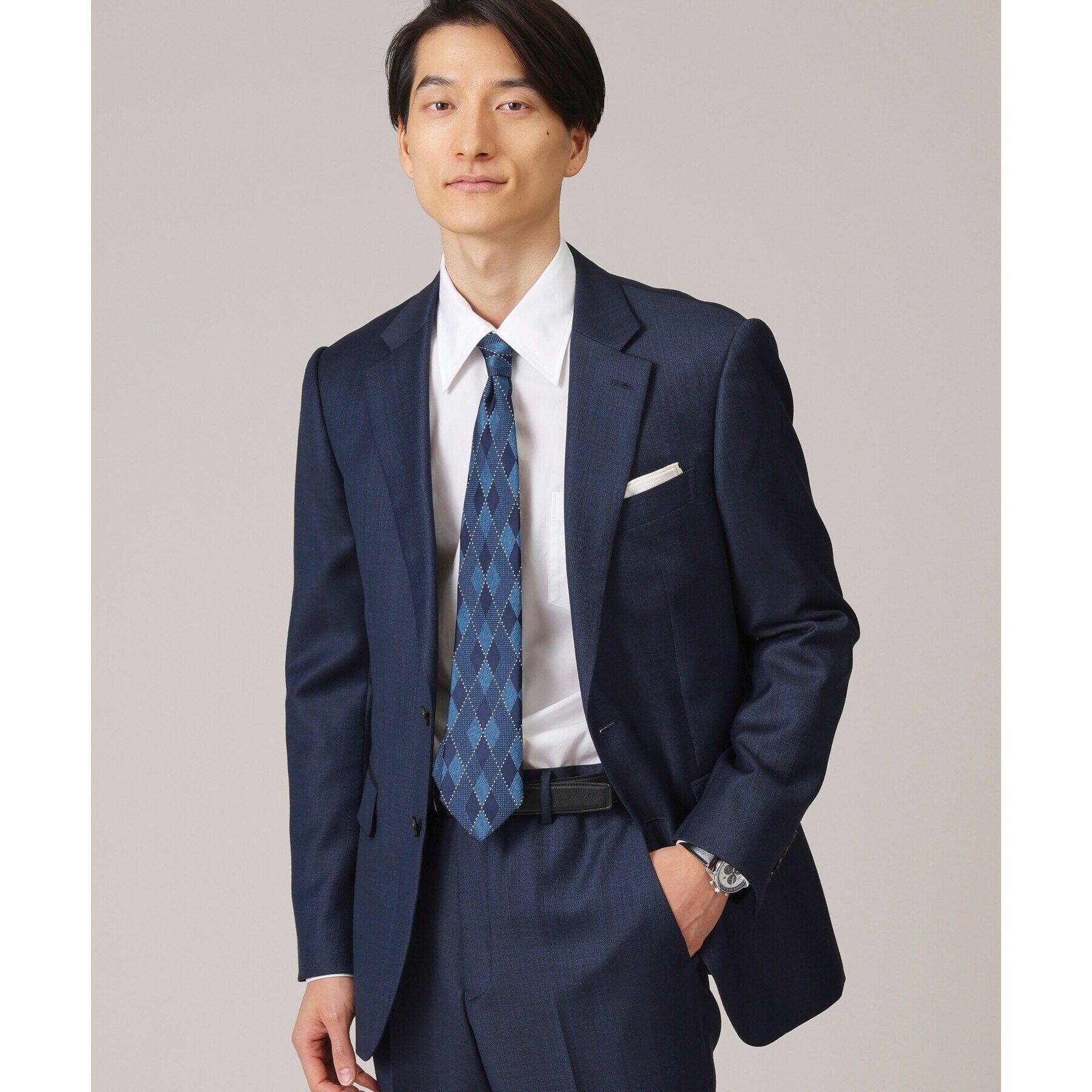 TAKEO KIKUCHI「【ベストセラー/ Made in JAPAN】シャドーアーガイル シルクネクタイ」|ネクタイ・蝶ネクタイ|