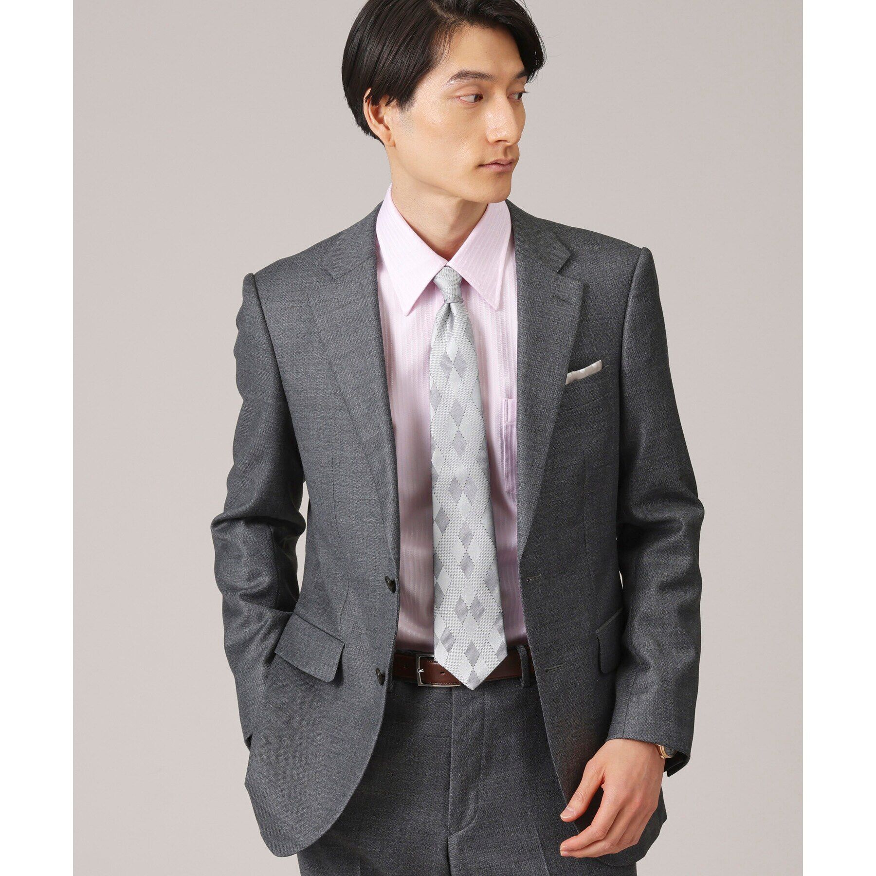 TAKEO KIKUCHI「【ベストセラー/ Made in JAPAN】シャドーアーガイル シルクネクタイ」|ネクタイ・蝶ネクタイ|