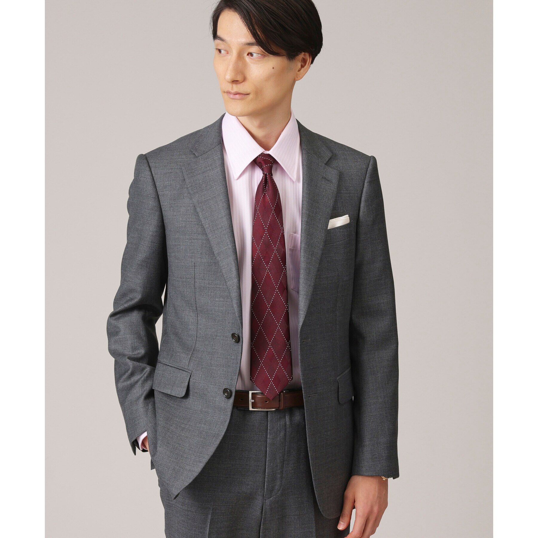 TAKEO KIKUCHI「【ベストセラー/ Made in JAPAN】シャドーアーガイル シルクネクタイ」|ネクタイ・蝶ネクタイ|