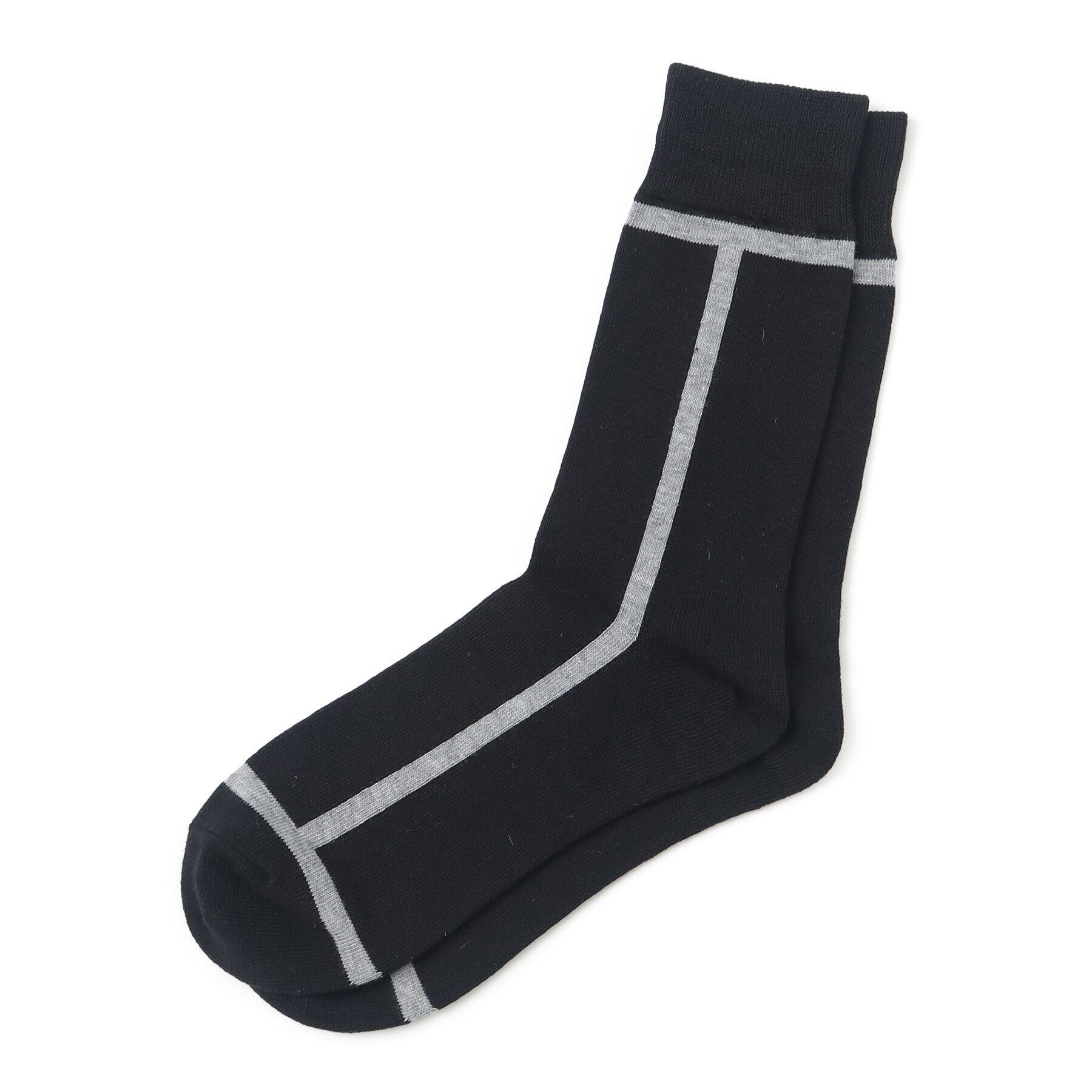 tk.TAKEO KIKUCHI「アソートラインソックス」|ソックス|ブラック(019)