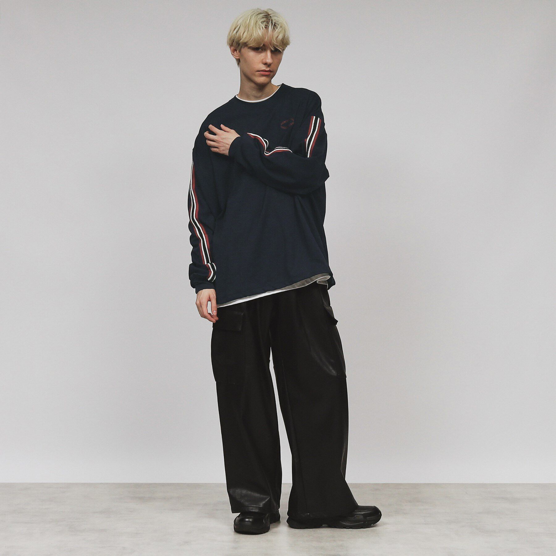 tk.TAKEO KIKUCHI「サークルロゴラインカットソー」|Tシャツ・カットソー|